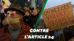 Des milliers de personnes manifestent contre la loi "sécurité globale" à Nantes