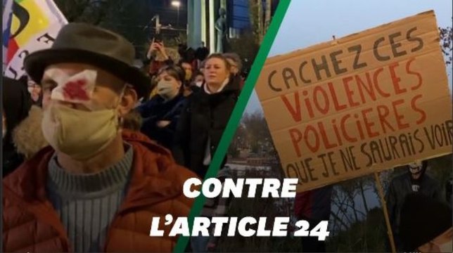 Des milliers de personnes manifestent contre la loi sécurité globale à Nantes