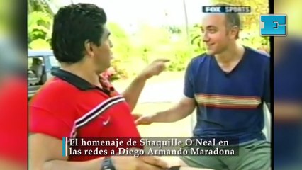 El homenaje de Shaquille O'Neal en  las redes a Diego Armando Maradona