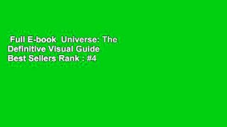 Full E-book  Universe: The Definitive Visual Guide  Best Sellers Rank : #4