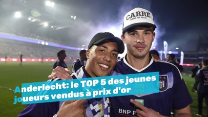 Anderlecht: le TOP 5 des jeunes joueurs vendus à prix d'or