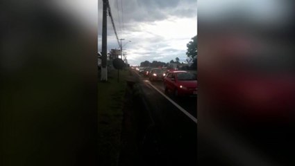 Nova manifestação é realizada contra mudanças nas marginais da BR-277