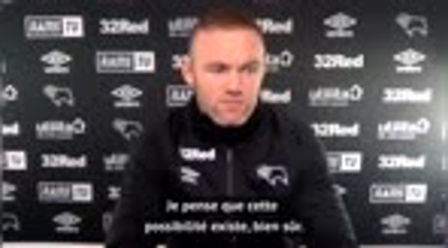 Derby County - Rooney : J'ai peut-être joué mon dernier match