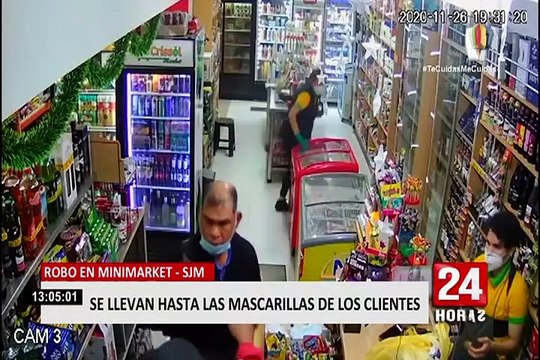 SJM: sujetos armados asaltan minimarket y se llevan pertenencias de los clientes