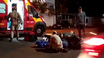 Entregador sofre acidente na Rua Minas Gerais; carro que o atingiu deixou local