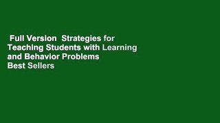 Full Version  Strategies for Teaching Students with Learning and Behavior Problems  Best Sellers