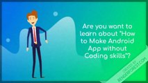 केवल 10 मिनट में Android APP बनाएं बिना CODING के!I how to make an android app I apps, mobile apps.