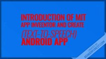 mit app inventor 2 tutorial for beginners l mit app inventor l tts l mit app l mit app inventor 2 I text to speech app