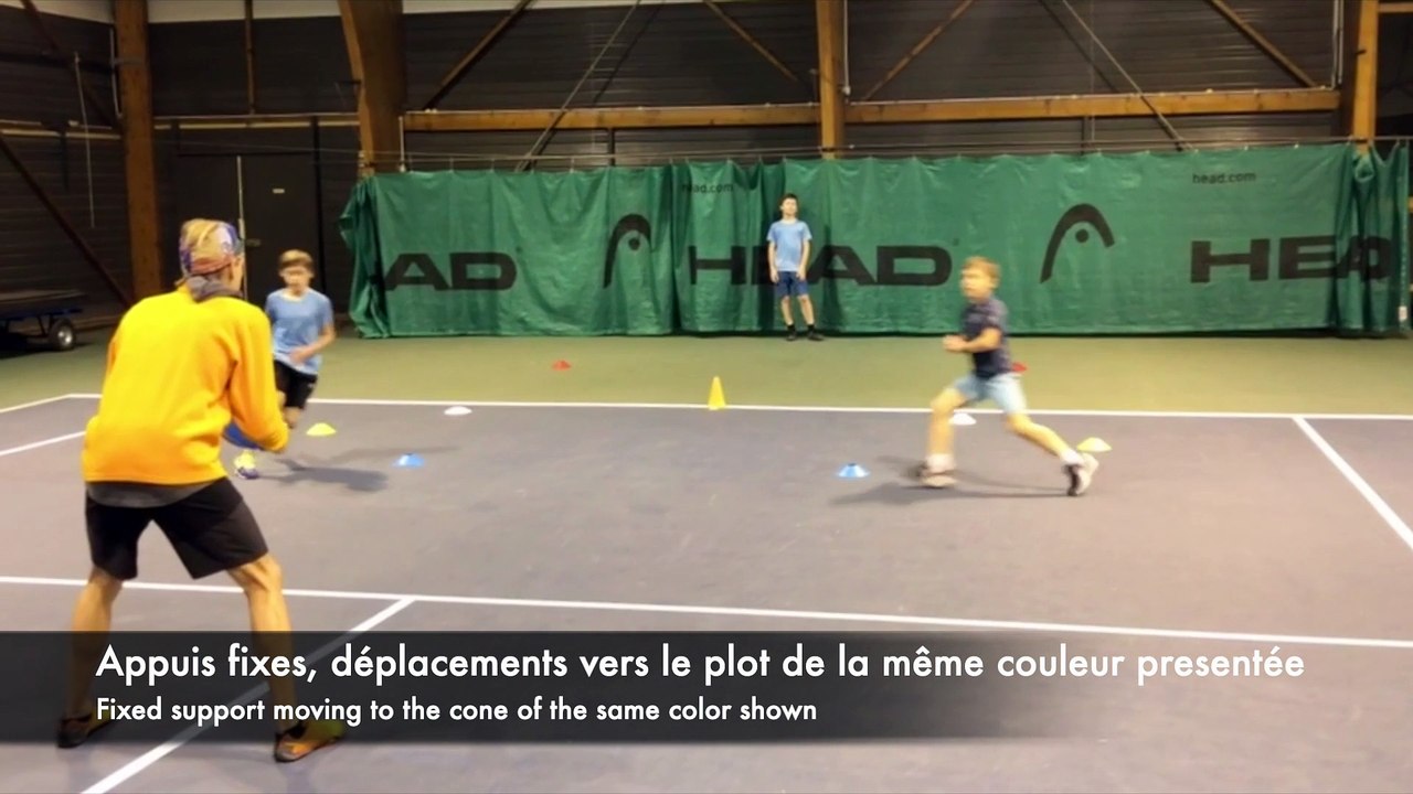Incertitude et appuis au tennis 9/10 ans