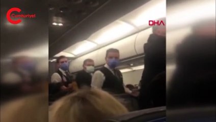 Uçakta arbede çıktı! İşte çığlıkların atıldığı o korku dolu anlar