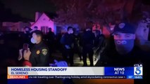 Standoff continues after CHP removes homeless occupying state-owned homes