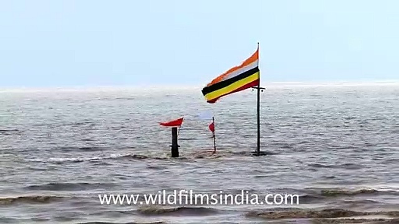 The holy temple of Lord Shiva, in the Arabian Sea_