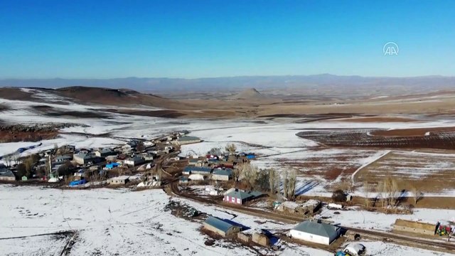 AĞRI - Ağrı'nın bir yanı kar, bir yanı da sonbahar