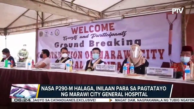 Nasa P290-M halaga, inilaan para sa pagtatayo ng Marawi City General Hospital; Karagdagang P30-M pondo, inilaan sa 24 health centers sa mga itinatayong barangay hall sa MAA