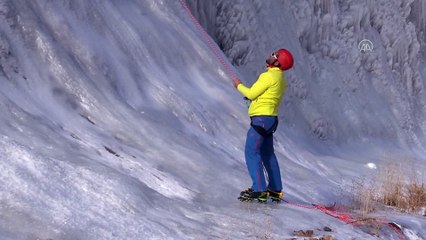 ERZURUM - Palandöken'deki yapay buz parkı adrenalin tutkunlarını bekliyor