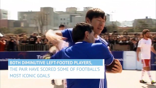 Maradona and Messi - Argentina Icons