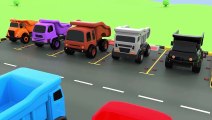 Colors for Children to Learn with Truck Transporter Toy Street Vehicles - Educational Videos