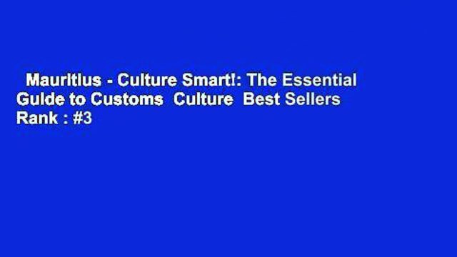 Mauritius - Culture Smart!: The Essential Guide to Customs Culture Best Sellers Rank : #3