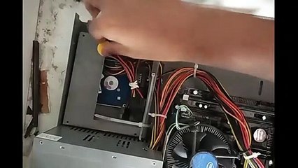 Laptop hard disk in a desktop .