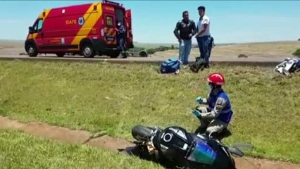 Motociclista sofre ferimentos moderados em acidente na BR-467