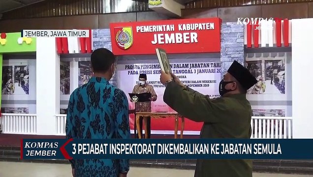 3 Pejabat Inspektorat Pemkab Jember Dikembalikan Ke Jabatan Semula