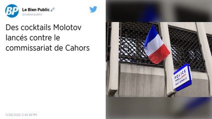 Le commissariat de Cahors attaqué au cocktail molotov