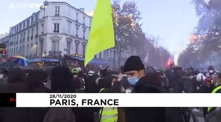 France : incidents lors des manifestations contre la loi "Sécurité globale"