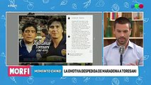 La despedida de Maradona a Toresani