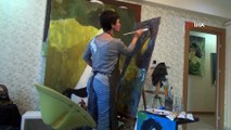 Diyarbakırlı Yoğun Bakım Hemşiresi Hediye Yaşar, Aynı Zamanda Sanatsal Çalışma Yürütüyor