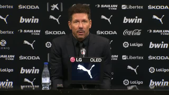 Simeone: La figura del equipo rival fue el portero y eso habla muy bien de nosotros