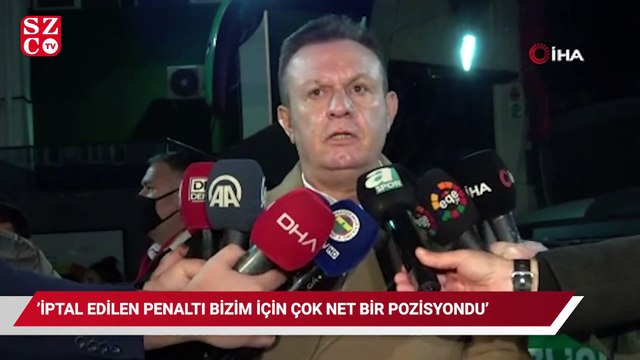 Başkan Ali Çetin: “İptal edilen penaltı bizim için çok net bir pozisyondu”