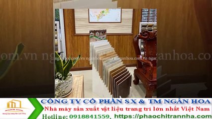 Mẫu tấm nhựa ốp tường đơn giản