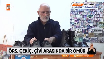 57 yıldır ayakkabı tamir ediyor