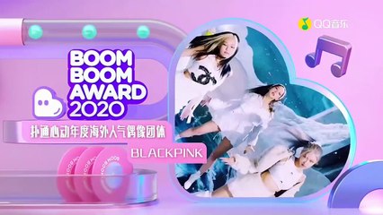 BLACKPINK The Most Popular Overseas Group - Boom Boom Award 2020