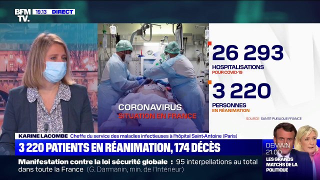 Karine Lacombe: Moins de 5000 contaminations par jour d'ici le 15 décembre? Ça va être très très compliqué