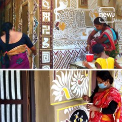 Locals Participate In Workshop On Wall Paintings In Agartala