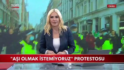 İngiltere'de "Aşı Olmak İstemiyoruz" Protestosu