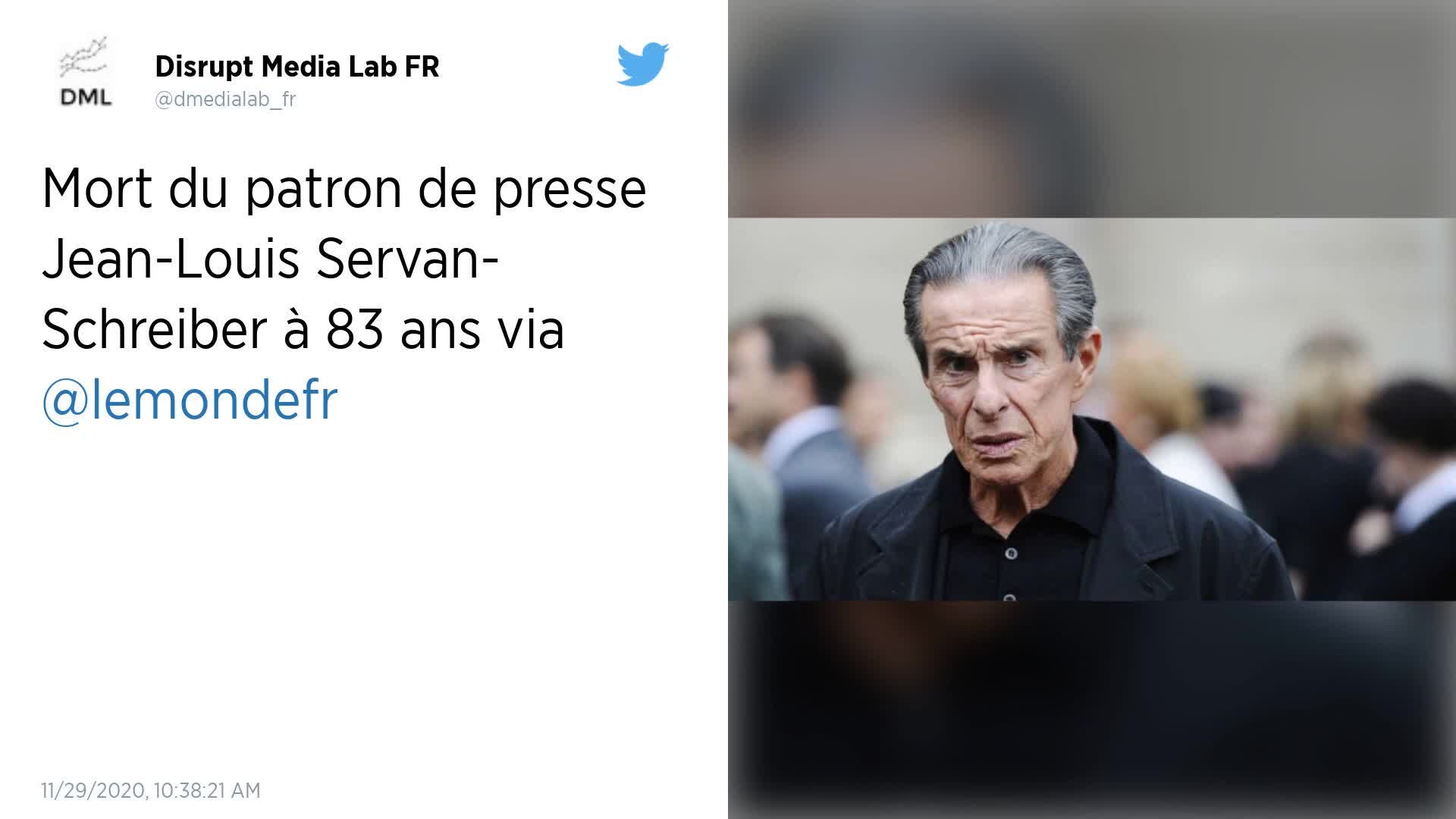 Jean-Louis Servan-Schreiber, icône de la presse française, est mort - Vidéo  Dailymotion