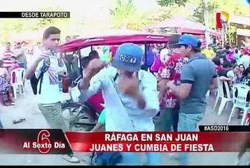 Desde Tarapoto: Ráfaga en la tradicional fiesta de San Juan