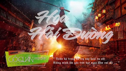 HOA HẢI ĐƯỜNG | Karaoke Tone Nam  Beat Chuẩn