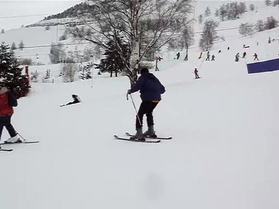 Première leçon de ski