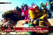 La fiesta del sapo: cientos piden deseos a orillas del Titicaca