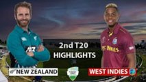 New Zealand vs West Indies 2nd T20 2020 Full Match Highlights - cricket highlights 2