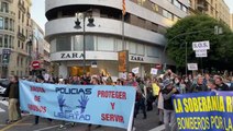 Policías se manifiestan en Valencia contra la 