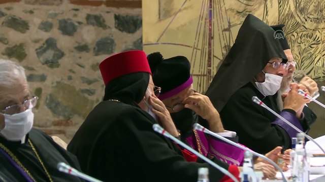 İSTANBUL - Adalet Bakanı Gül ve Cumhurbaşkanlığı Sözcüsü Kalın, azınlık cemaatlerinin temsilcileriyle buluştu (2)