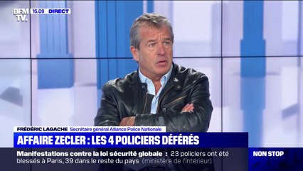 Frédéric Lagache (Alliance Police Nationale): "Ce qui nous révolte, c'est le déchaînement derrière l'affaire Zecler"