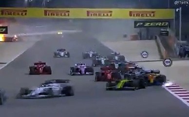 ¡En llamas! Vea el aparatoso accidente de Grosjean en el GP de Bahréin