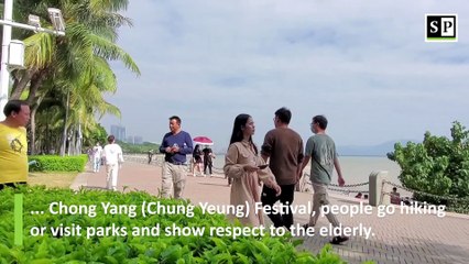 Double Ninth Festival in China; Douyin & other activities in Shenzhen Bay Park
