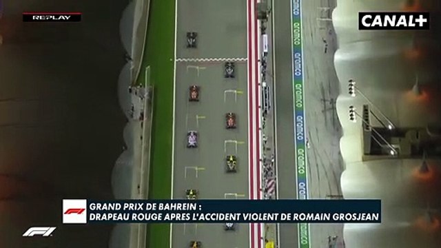 Explosion de la voiture de Romain Grosjean