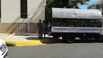 Ambiente en las cercanías del Palacio de Justicia tras arrestos de dos hermanos de Danilo Medina y otros exfuncionarios